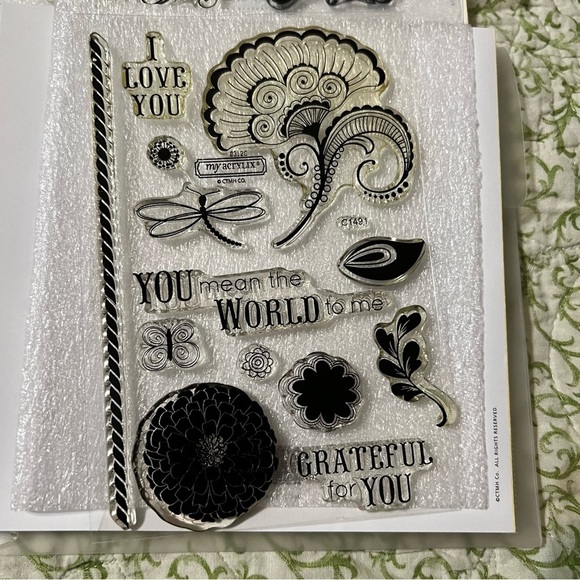 Close to my Heart Sping Stamp Collection Set of 4 - Picture 7 of 10